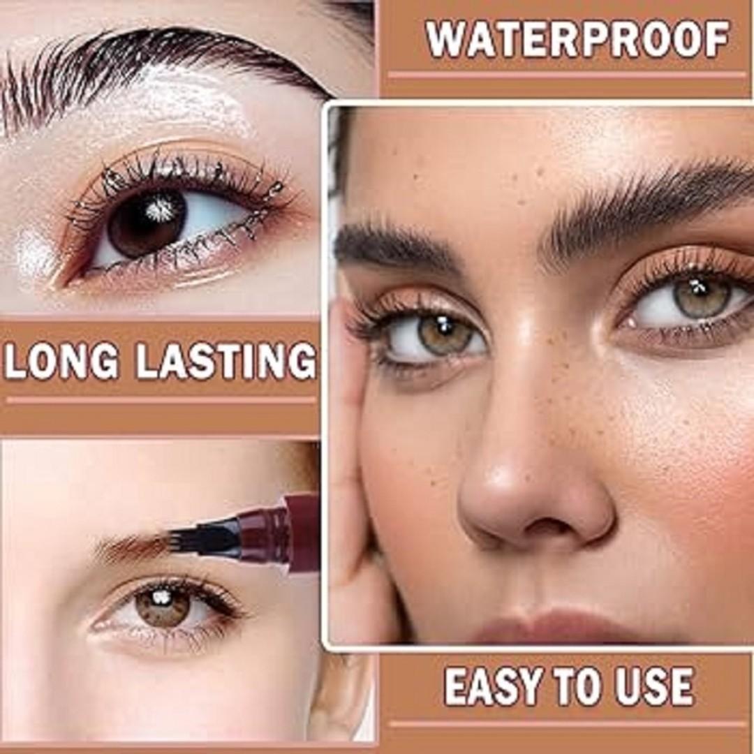 Waterproof Eyebrow Pencil in Light Brown, Dark Brown and Reddish Brown for Brow Shaping and Definition