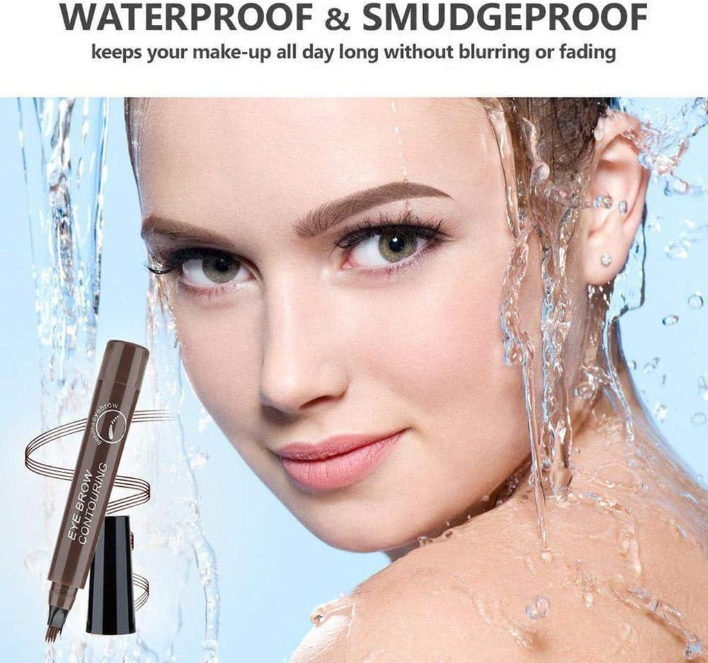Waterproof Eyebrow Pencil in Light Brown, Dark Brown and Reddish Brown for Brow Shaping and Definition