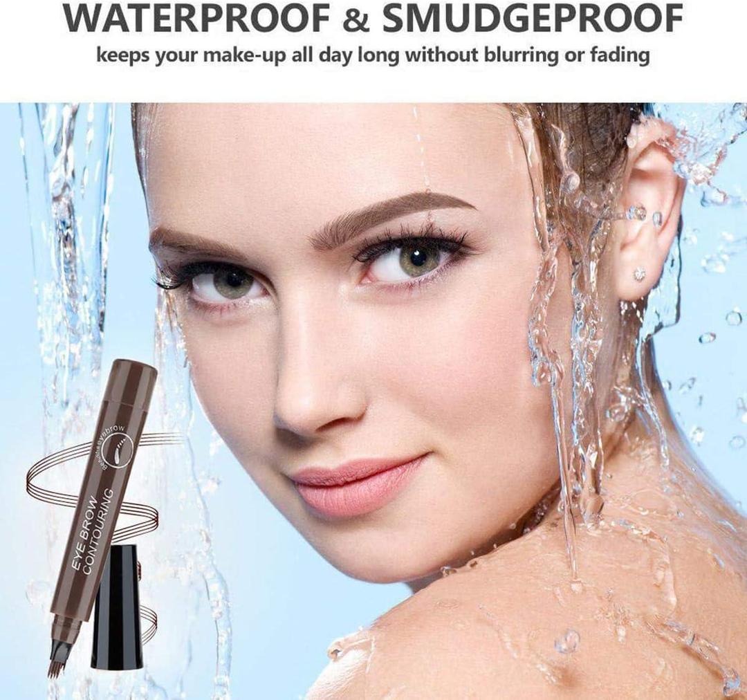Waterproof Eyebrow Pencil in Light Brown, Dark Brown and Reddish Brown for Brow Shaping and Definition