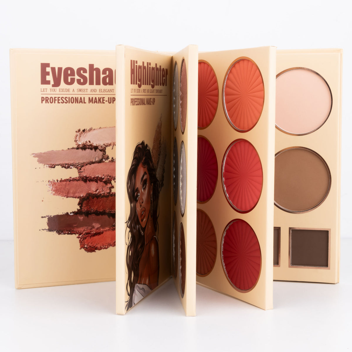 Beauty Color Bomb 63-Color Makeup Kit - Multi-Function Eyeshadow, Blush, Highlighter & Contour Palette